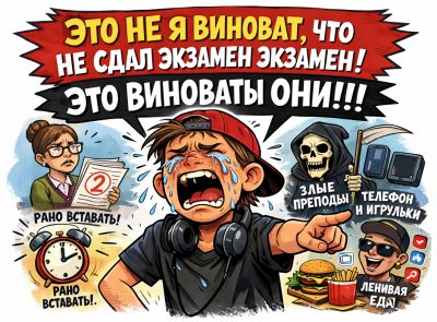 Я не сдал, но виноваты они!